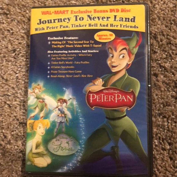 Disney Other - New sealed Peter Pan journey to never land movie